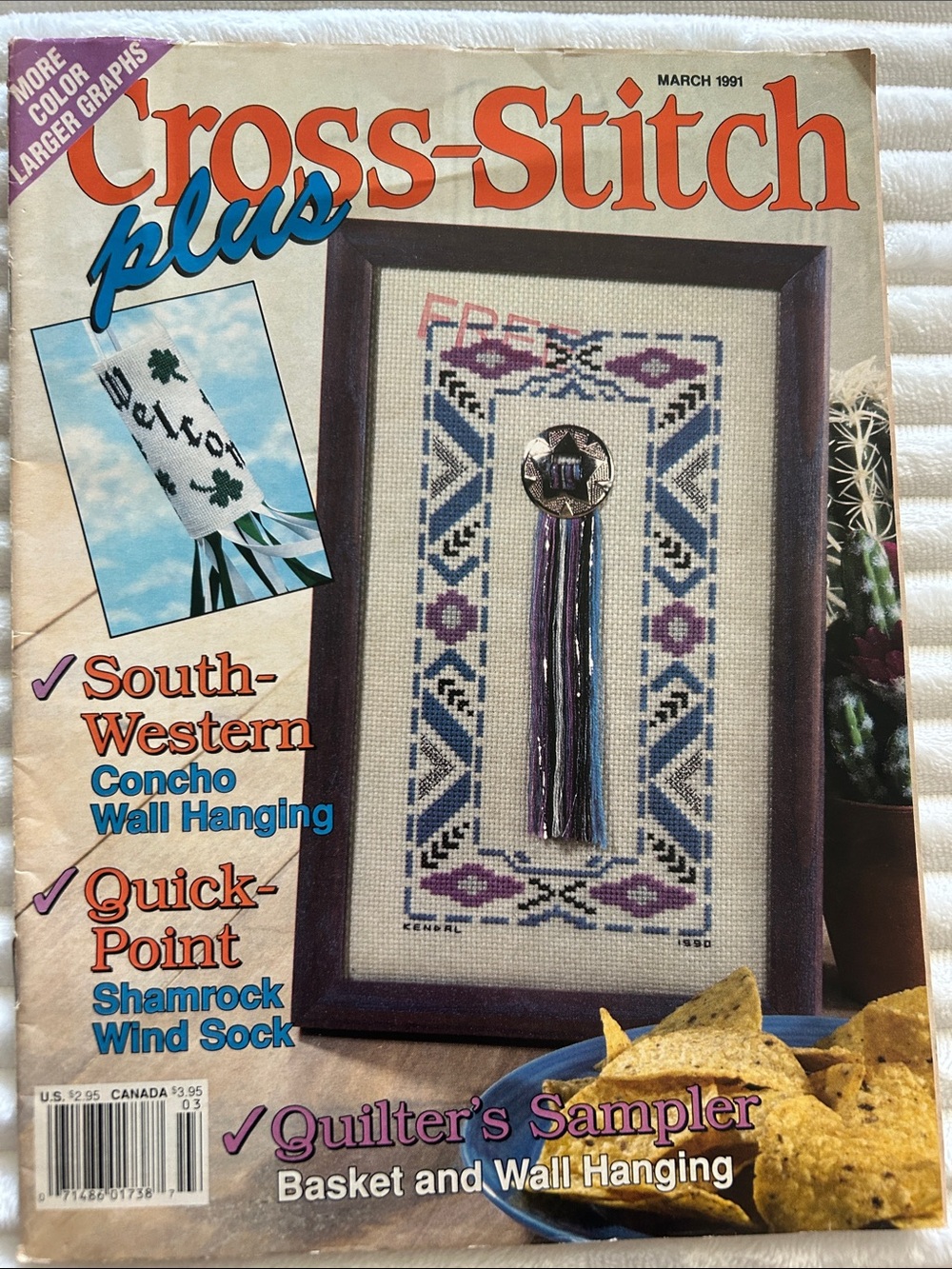 March 1991 - Cross-Stitch Plus Magazine